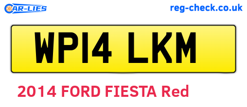 WP14LKM are the vehicle registration plates.