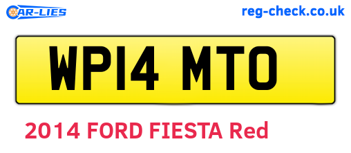 WP14MTO are the vehicle registration plates.