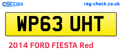 WP63UHT are the vehicle registration plates.