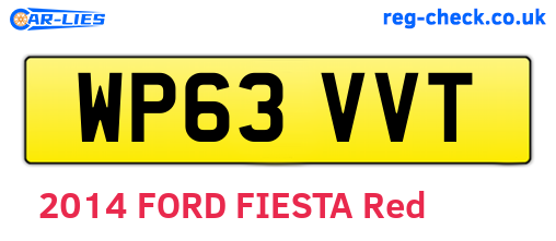 WP63VVT are the vehicle registration plates.