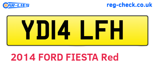 YD14LFH are the vehicle registration plates.