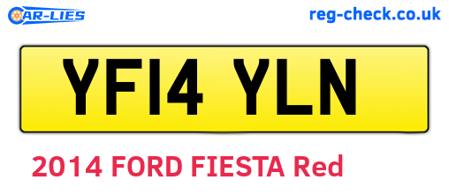 YF14YLN are the vehicle registration plates.