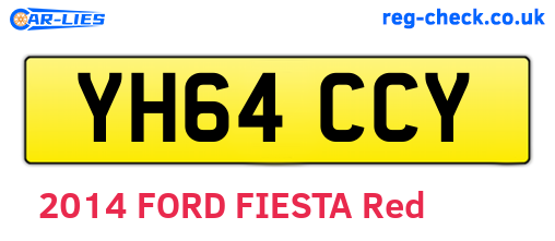 YH64CCY are the vehicle registration plates.