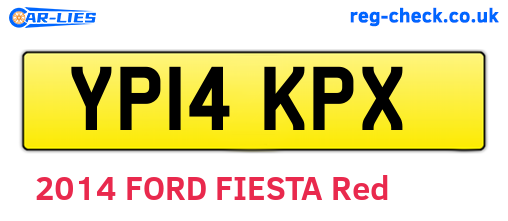YP14KPX are the vehicle registration plates.