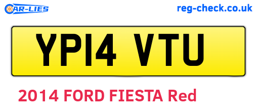 YP14VTU are the vehicle registration plates.