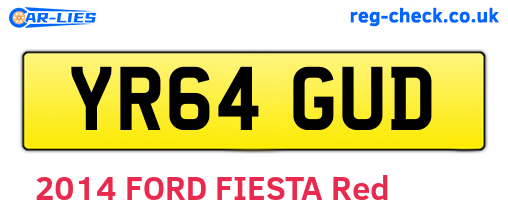 YR64GUD are the vehicle registration plates.
