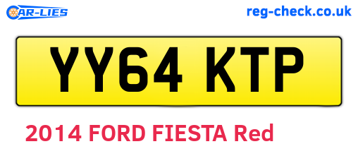 YY64KTP are the vehicle registration plates.
