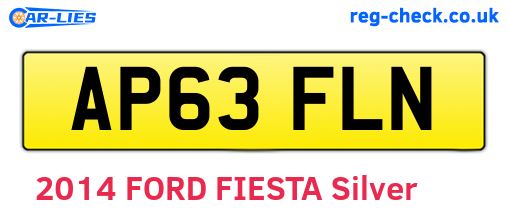 AP63FLN are the vehicle registration plates.