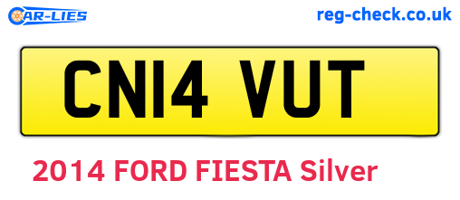 CN14VUT are the vehicle registration plates.