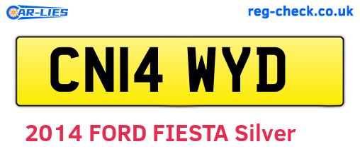 CN14WYD are the vehicle registration plates.