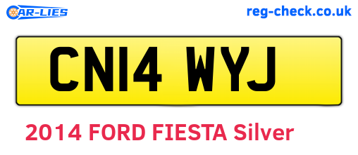 CN14WYJ are the vehicle registration plates.