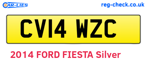 CV14WZC are the vehicle registration plates.