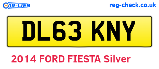 DL63KNY are the vehicle registration plates.