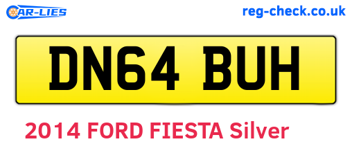 DN64BUH are the vehicle registration plates.