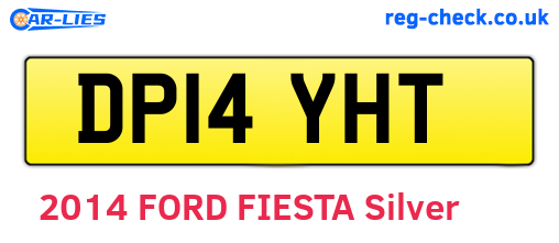 DP14YHT are the vehicle registration plates.