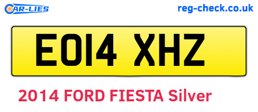 EO14XHZ are the vehicle registration plates.