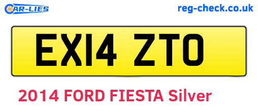 EX14ZTO are the vehicle registration plates.