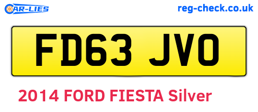 FD63JVO are the vehicle registration plates.