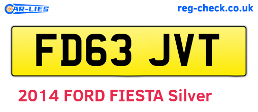 FD63JVT are the vehicle registration plates.