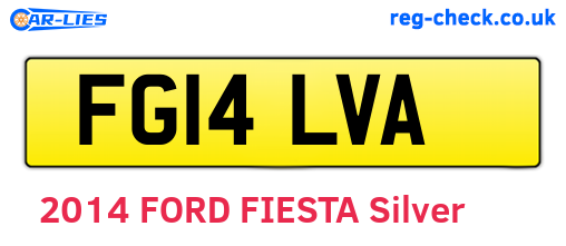 FG14LVA are the vehicle registration plates.