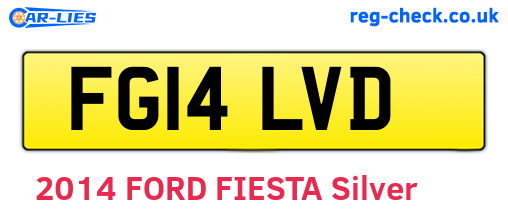 FG14LVD are the vehicle registration plates.