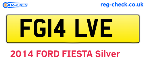 FG14LVE are the vehicle registration plates.