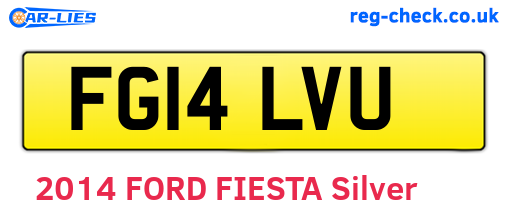 FG14LVU are the vehicle registration plates.