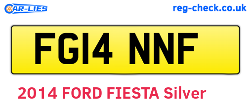 FG14NNF are the vehicle registration plates.