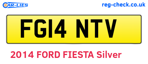 FG14NTV are the vehicle registration plates.