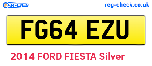 FG64EZU are the vehicle registration plates.