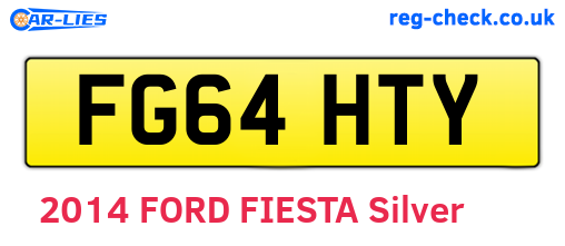 FG64HTY are the vehicle registration plates.