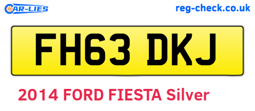 FH63DKJ are the vehicle registration plates.