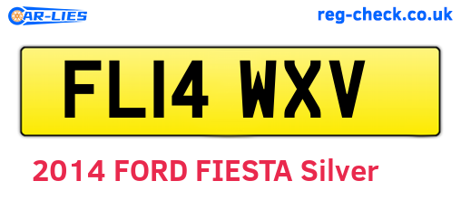 FL14WXV are the vehicle registration plates.