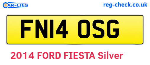 FN14OSG are the vehicle registration plates.