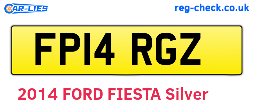 FP14RGZ are the vehicle registration plates.