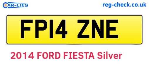 FP14ZNE are the vehicle registration plates.