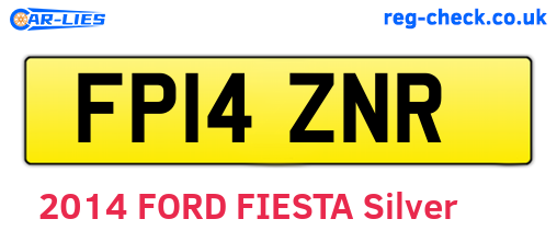 FP14ZNR are the vehicle registration plates.