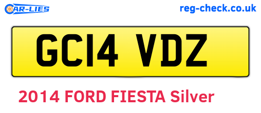 GC14VDZ are the vehicle registration plates.