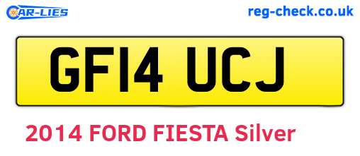 GF14UCJ are the vehicle registration plates.
