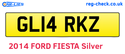 GL14RKZ are the vehicle registration plates.