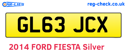 GL63JCX are the vehicle registration plates.
