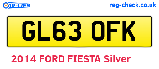 GL63OFK are the vehicle registration plates.