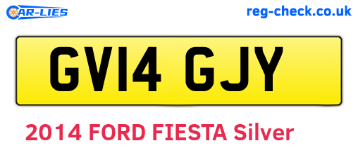 GV14GJY are the vehicle registration plates.