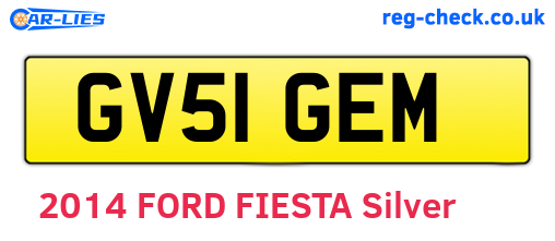 GV51GEM are the vehicle registration plates.