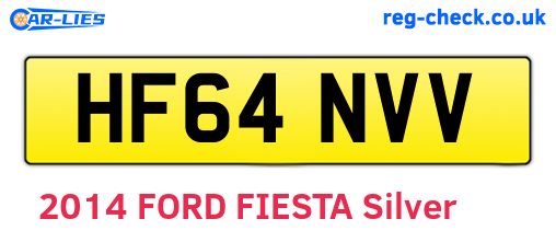 HF64NVV are the vehicle registration plates.