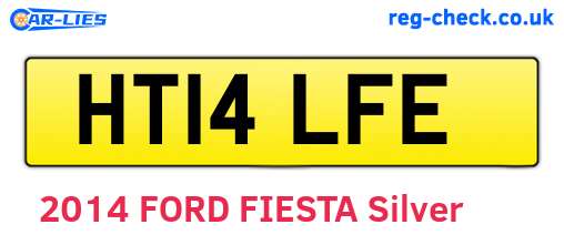 HT14LFE are the vehicle registration plates.