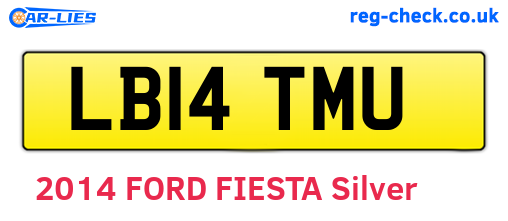 LB14TMU are the vehicle registration plates.