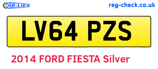LV64PZS are the vehicle registration plates.