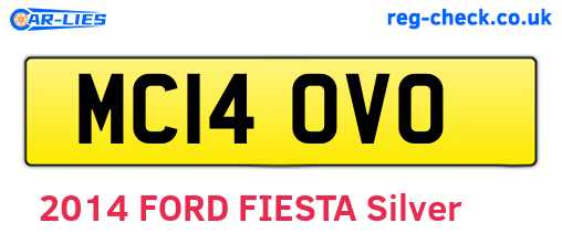 MC14OVO are the vehicle registration plates.