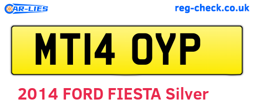 MT14OYP are the vehicle registration plates.